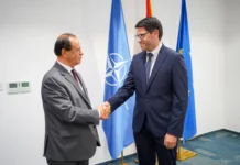 Ministri Ferati priti në takim kryetarin e Odës Ekonomike të Maqedonisë Veri-Perendimore, Nuhi Aliu