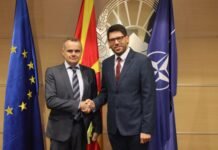 Ministri Ferati realizoi takim me ambasadorin e Francës, Christophe Le Rigoleur